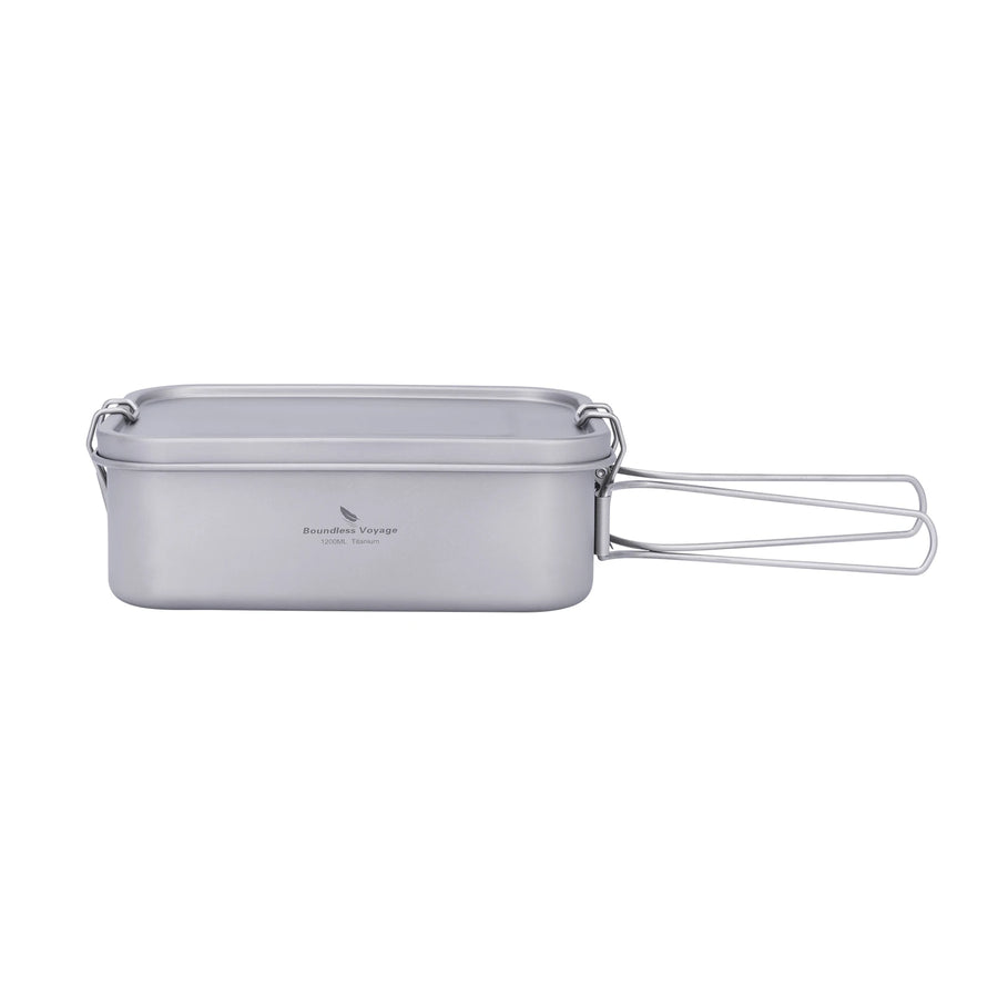 Silver rectangular cooking pot on a white background