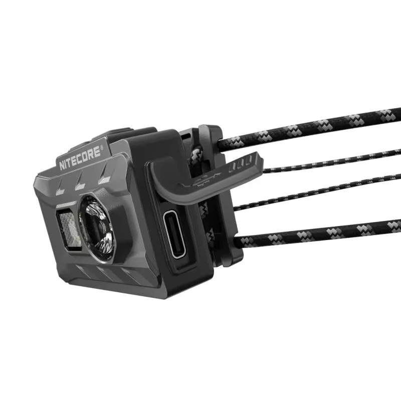 Nitecore device with cables on a white background
