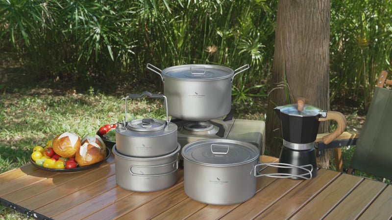 Boundless Voyage Titanium Nesting Pots demo